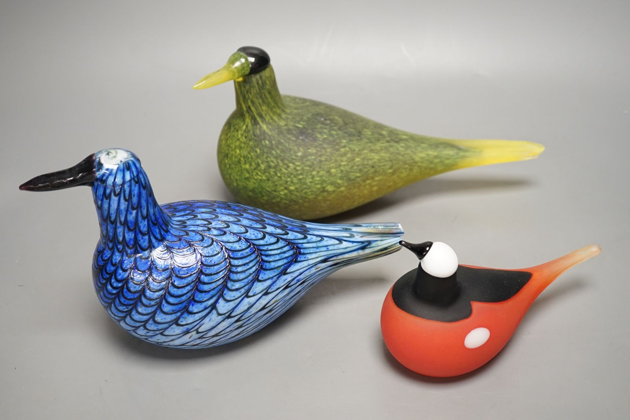 Seven Olive Toikka for littala studio glass birds, owl 26cm